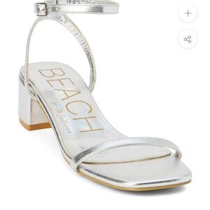 Beach by Matisse Silver Heeled Sandals